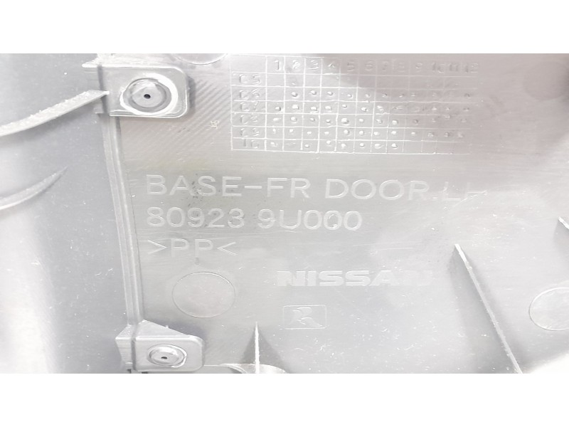 Recambio de guarnecido puerta delantera izquierda para nissan note (e11e) 1.5 dci referencia OEM IAM 80923 809239U000 
