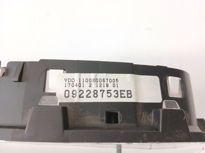 Recambio de cuadro instrumentos para opel astra g fastback (f48_, f08_) 1.6 16v referencia OEM IAM 09228753EB  