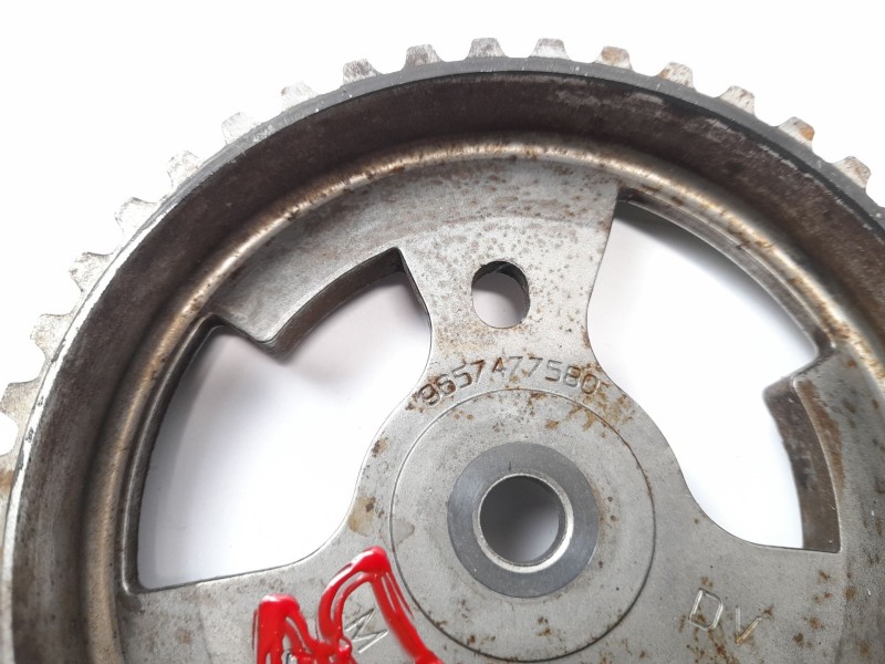 Recambio de polea arbol levas para peugeot 307 break (3e) 1.6 hdi referencia OEM IAM 9657477580  