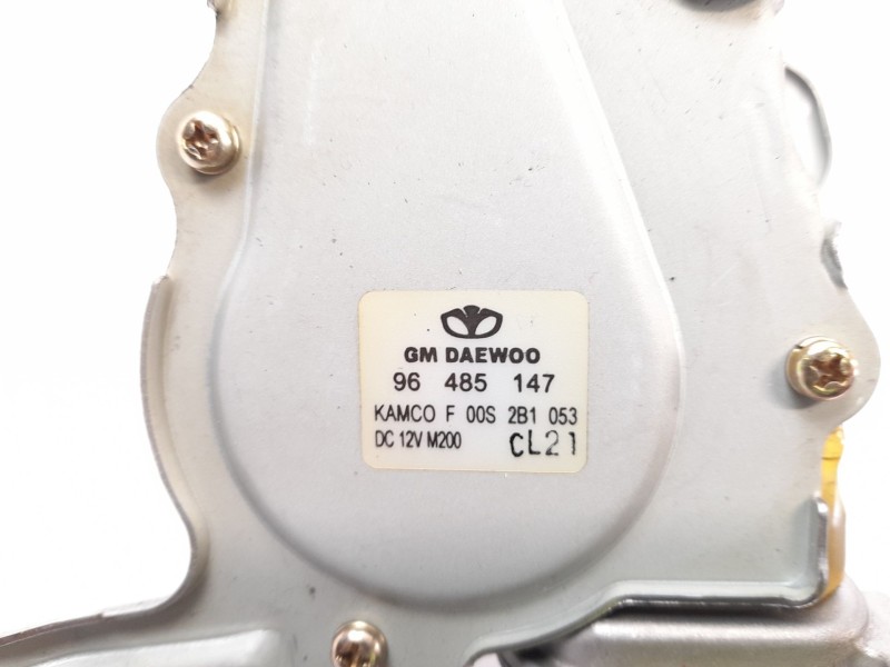 Recambio de motor limpia trasero para chevrolet matiz (m200, m250) 1.0 referencia OEM IAM 96485147  