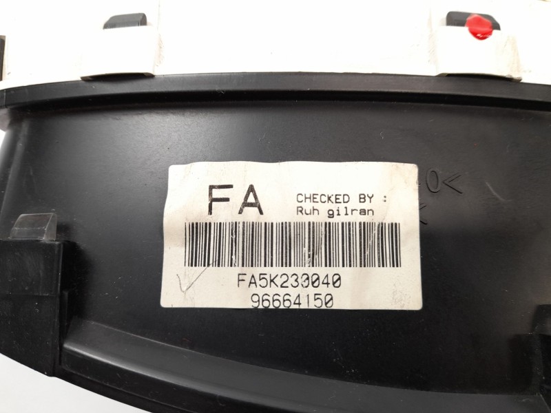 Recambio de cuadro instrumentos para chevrolet matiz (m200, m250) 1.0 referencia OEM IAM 96664150  