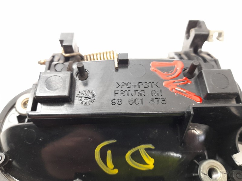 Recambio de maneta exterior delantera derecha para chevrolet matiz (m200, m250) 1.0 referencia OEM IAM 96601473  