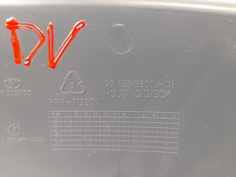 Recambio de guantera para chevrolet matiz (m200, m250) 1.0 referencia OEM IAM 96455380  