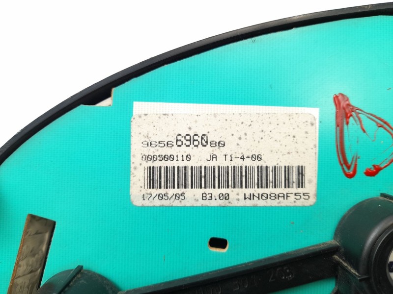 Recambio de cuadro instrumentos para peugeot partner monospace (5_, g_) 1.9 d referencia OEM IAM 9656696080  