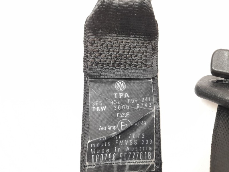 Recambio de cinturon seguridad trasero izquierda para volkswagen passat berlina (3b2) 1.8 referencia OEM IAM 3B5857805  
