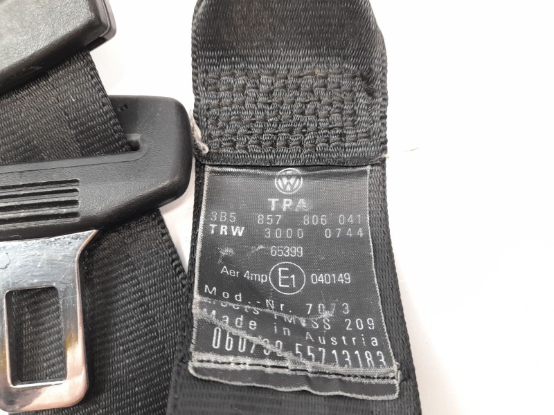 Recambio de cinturon seguridad trasero derecha para volkswagen passat berlina (3b2) 1.8 referencia OEM IAM 3B5857806  