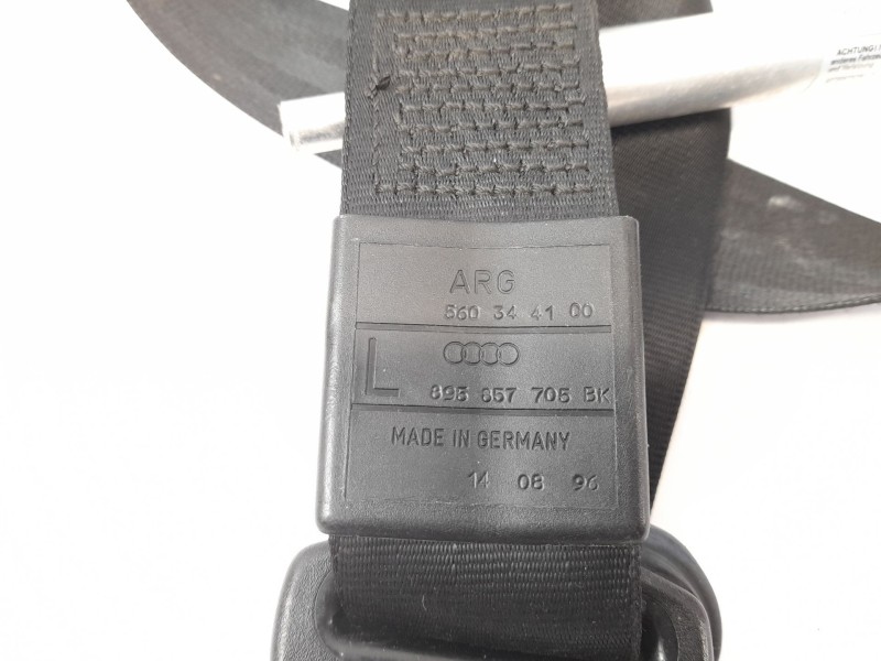 Recambio de cinturon seguridad delantero izquierdo para audi a3 (8l) 1.8 referencia OEM IAM 895357705BK  