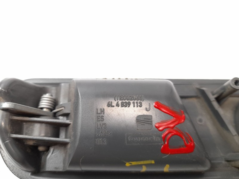 Recambio de maneta interior trasera izquierda para seat ibiza (6l1) 1.4 tdi referencia OEM IAM 6L4839113J  