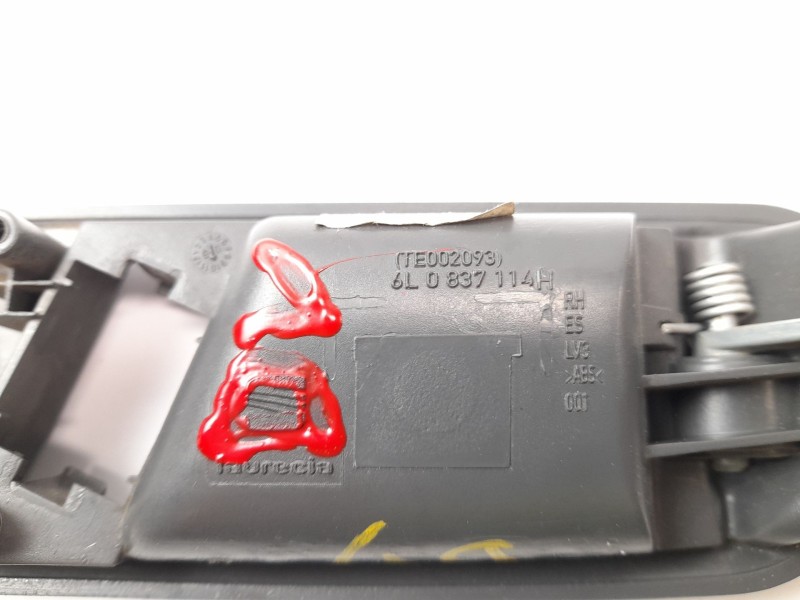 Recambio de maneta interior delantera derecha para seat ibiza (6l1) 1.4 tdi referencia OEM IAM 6L0837114H  