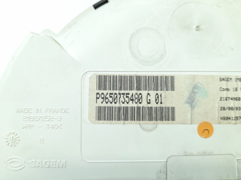 Recambio de cuadro instrumentos para citroën c3 i (fc_, fn_) 1.4 16v hdi referencia OEM IAM P9650735480G01  