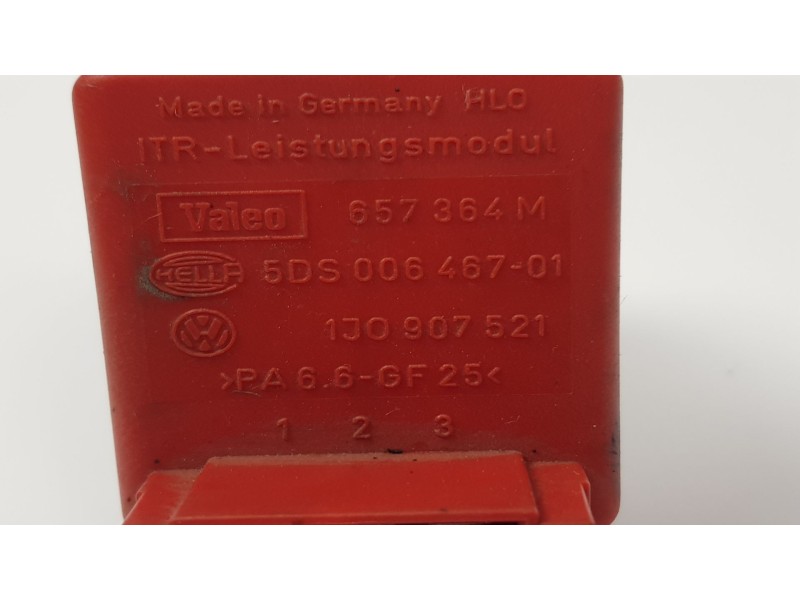 Recambio de resistencia calefaccion para audi a3 (8l1) 1.6 fastback referencia OEM IAM 1J0907521 5DS00646701 1J0907521