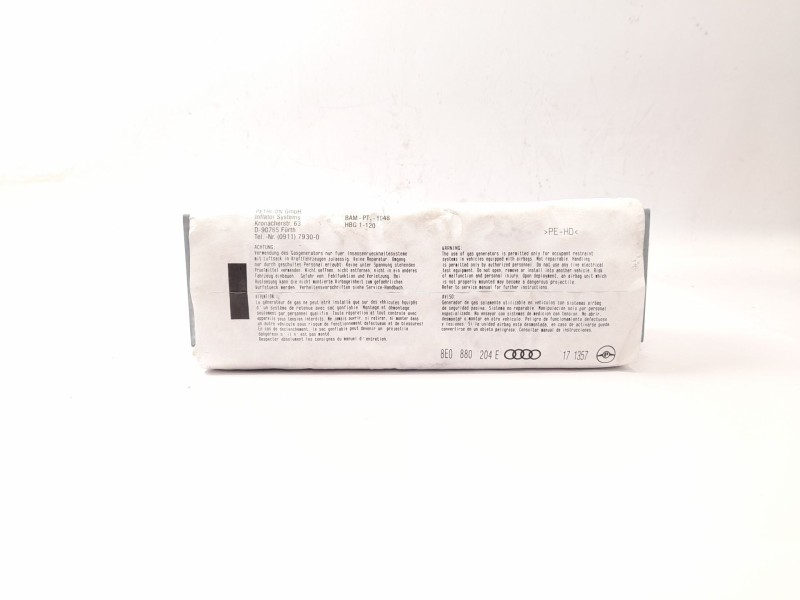 Recambio de airbag delantero derecho para audi a4 avant (8e) 1.8 t referencia OEM IAM 8E0880204E  