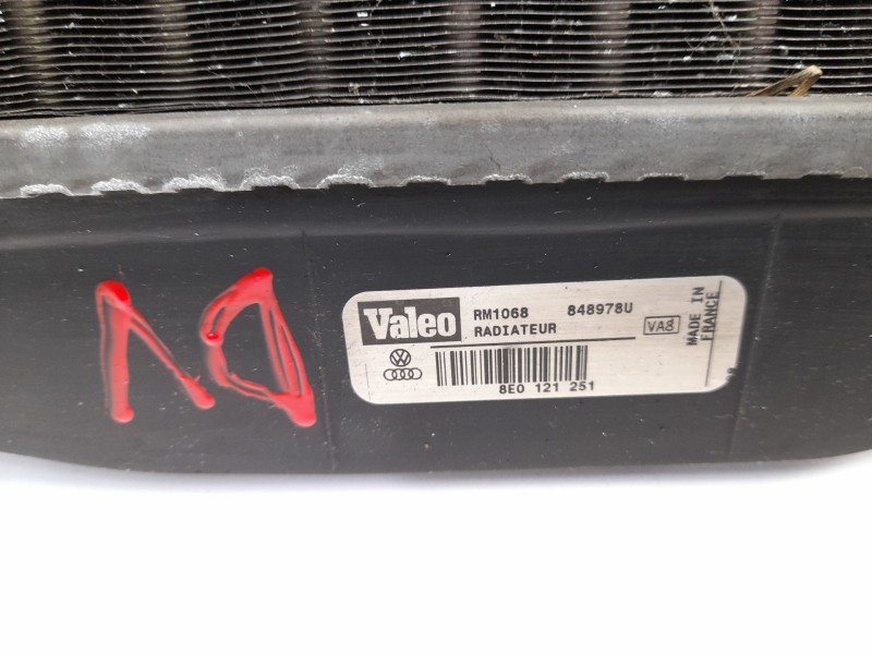 Recambio de radiador agua para audi a4 avant (8e) 1.8 t referencia OEM IAM 8E0121251  