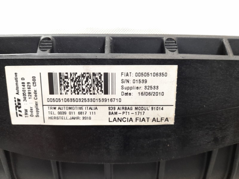 Recambio de airbag delantero derecho para alfa romeo 159 (939_) 2.0 jtdm (939axp1b) referencia OEM IAM 00505106350  