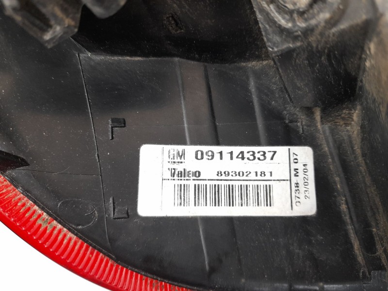 Recambio de piloto trasero derecho para opel corsa c cosmo referencia OEM IAM 09114337  