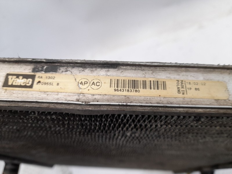 Recambio de radiador agua para peugeot 406 berlina (s1/s2) 2.2 hdi referencia OEM IAM 9643183780  