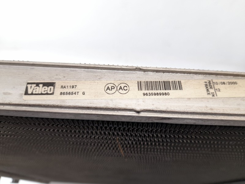 Recambio de radiador agua para peugeot 406 st 2.0 depo referencia OEM IAM 9635989980  