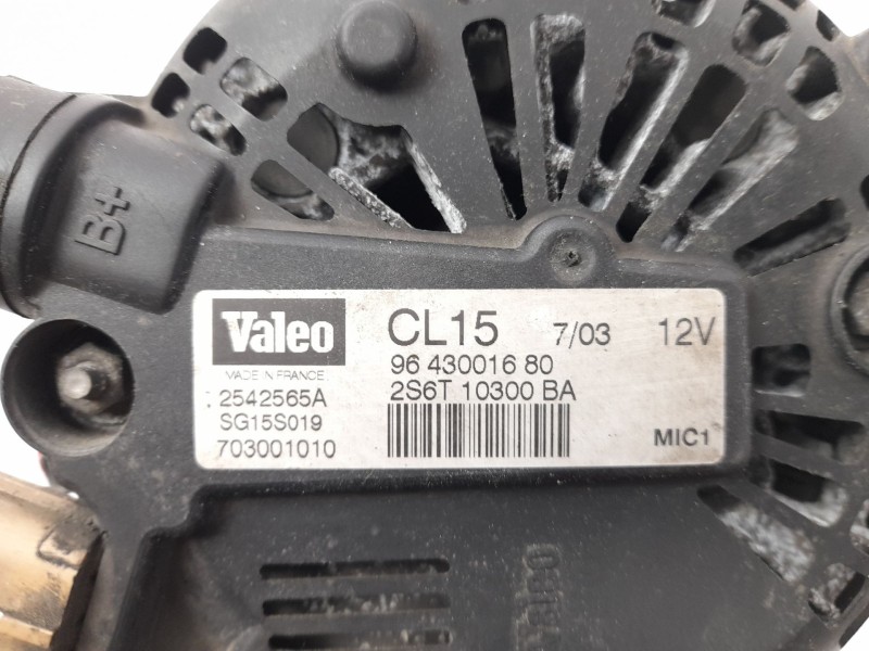 Recambio de alternador para ford fusion (ju_) 1.6 tdci referencia OEM IAM 2S6T10300BA  