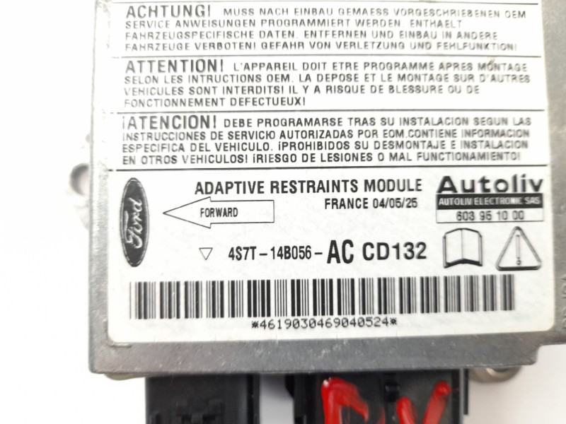 Recambio de centralita airbag para ford mondeo iii (b5y) 2.0 tdci referencia OEM IAM 4S7T14B056AC  