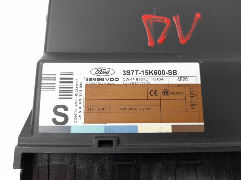 Recambio de modulo confort para ford mondeo iii (b5y) 2.0 tdci referencia OEM IAM 3S7T15K600SB  