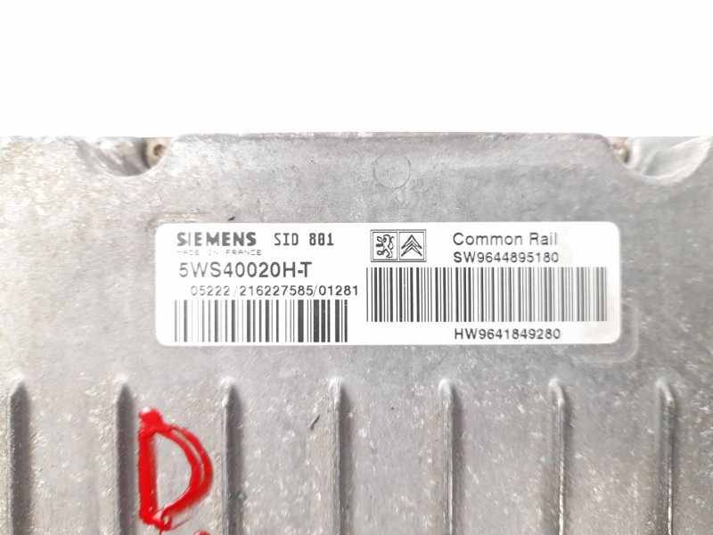 Recambio de centralita motor uce para peugeot 307 3p xs. 2.0 hd referencia OEM IAM SW9644895180  