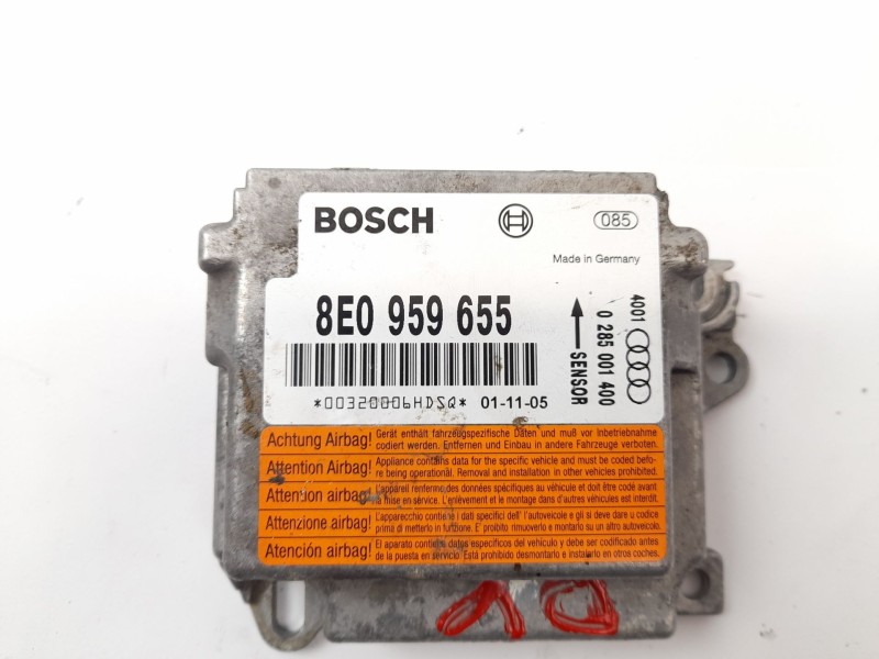 Recambio de centralita airbag para audi audi a4 b6 (8e2) 2.5 tdi referencia OEM IAM 8E0959655  