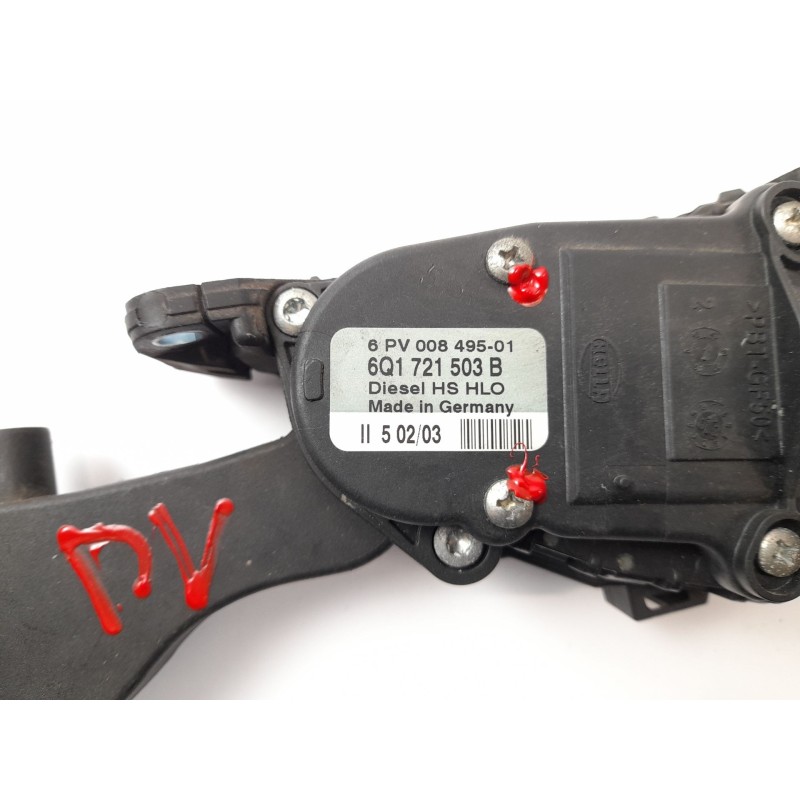 Recambio de pedal acelerador para seat cordoba berlina (6l2) 1.9 tdi referencia OEM IAM 6Q1721503B  