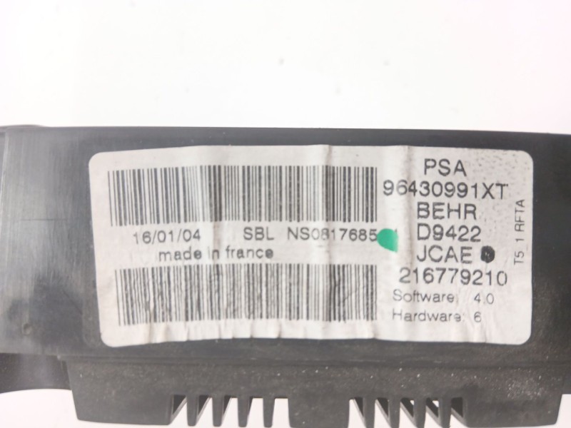 Recambio de mando climatizador para peugeot 307 (s1) 2.0 hdi cat referencia OEM IAM 216673905  