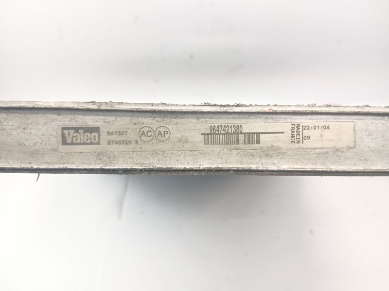 Recambio de radiador agua para peugeot 307 (s1) 2.0 hdi cat referencia OEM IAM 9647421380  
