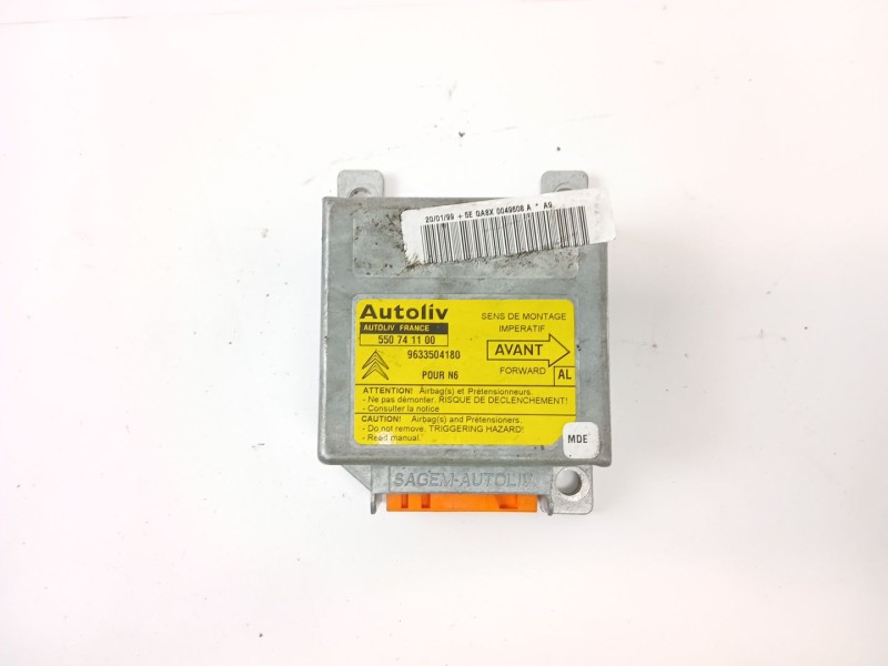Recambio de centralita airbag para citroën xsara (n1) 1.9 td referencia OEM IAM 9633504180  