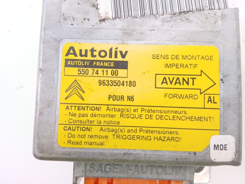 Recambio de centralita airbag para citroën xsara (n1) 1.9 td referencia OEM IAM 9633504180  