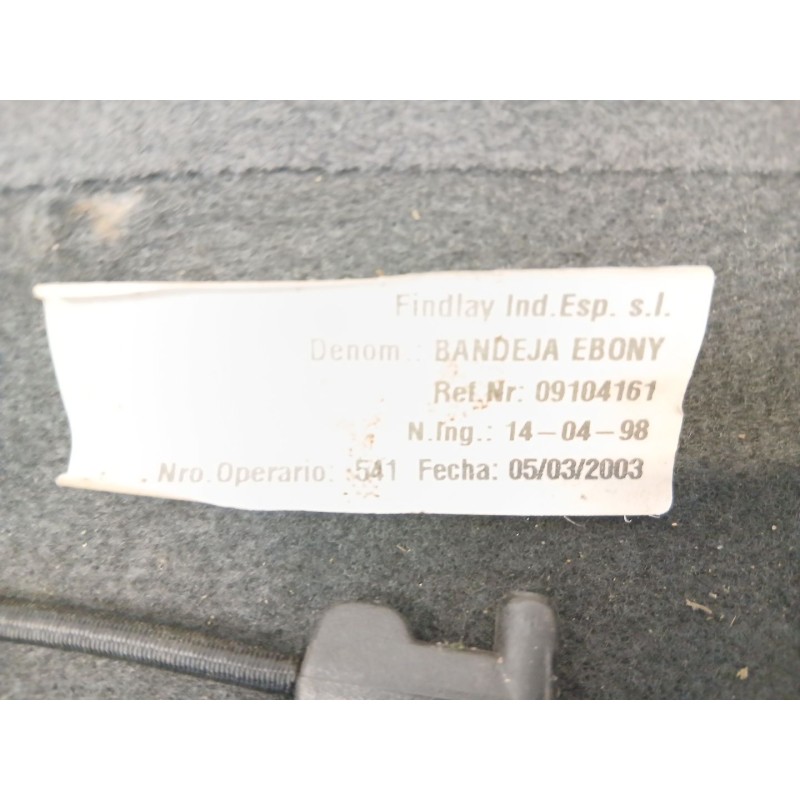 Recambio de bandeja trasera para opel astra g hatchback (t98) 1.7 dti 16v (f08, f48) referencia OEM IAM   