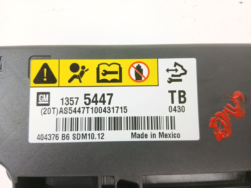 Recambio de centralita airbag para opel insignia berlina edition referencia OEM IAM 404376B6  