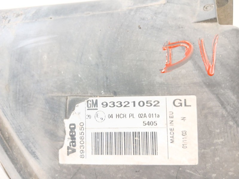 Recambio de faro izquierdo para opel meriva 1.7 16v cdti referencia OEM IAM 93321052  
