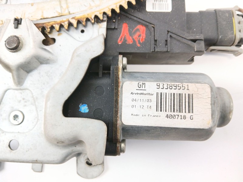 Recambio de elevalunas delantero izquierdo para opel meriva 1.7 16v cdti referencia OEM IAM 93389551  