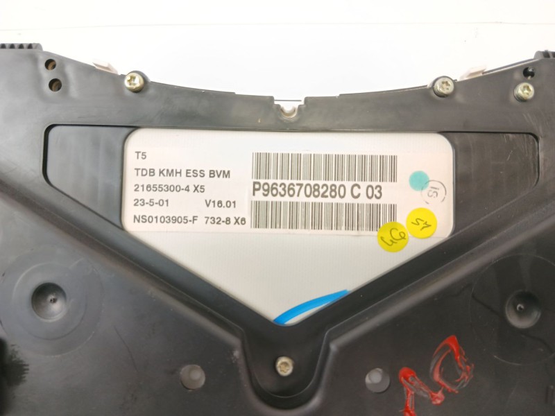 Recambio de cuadro instrumentos para peugeot 307 (3a/c) 1.6 16v referencia OEM IAM P9636708280C03  