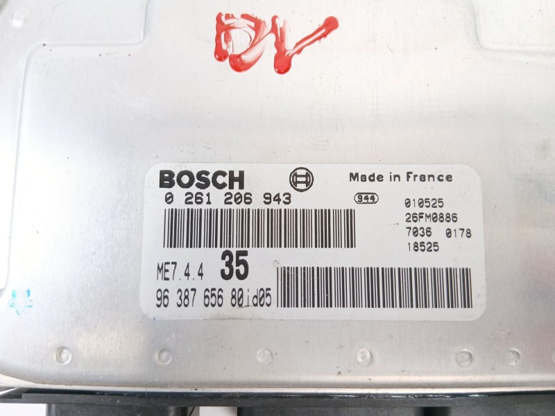 Recambio de centralita motor uce para peugeot 307 (3a/c) 1.6 16v referencia OEM IAM 261206943  