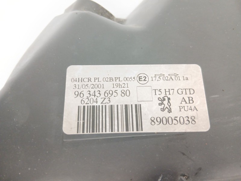 Recambio de faro izquierdo para peugeot 307 (3a/c) 1.6 16v referencia OEM IAM 9634369580  