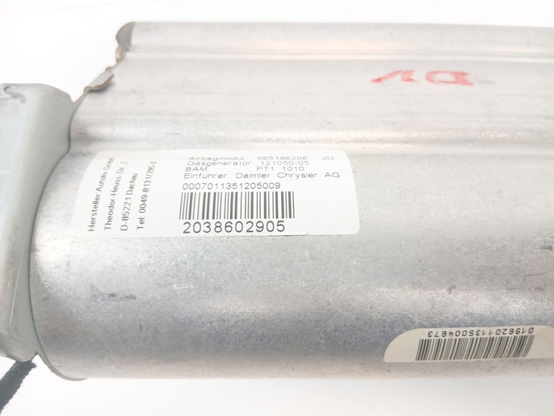 Recambio de airbag delantero derecho para mercedes-benz clase c (w203) c 220 cdi (203.006) referencia OEM IAM 2038602905  