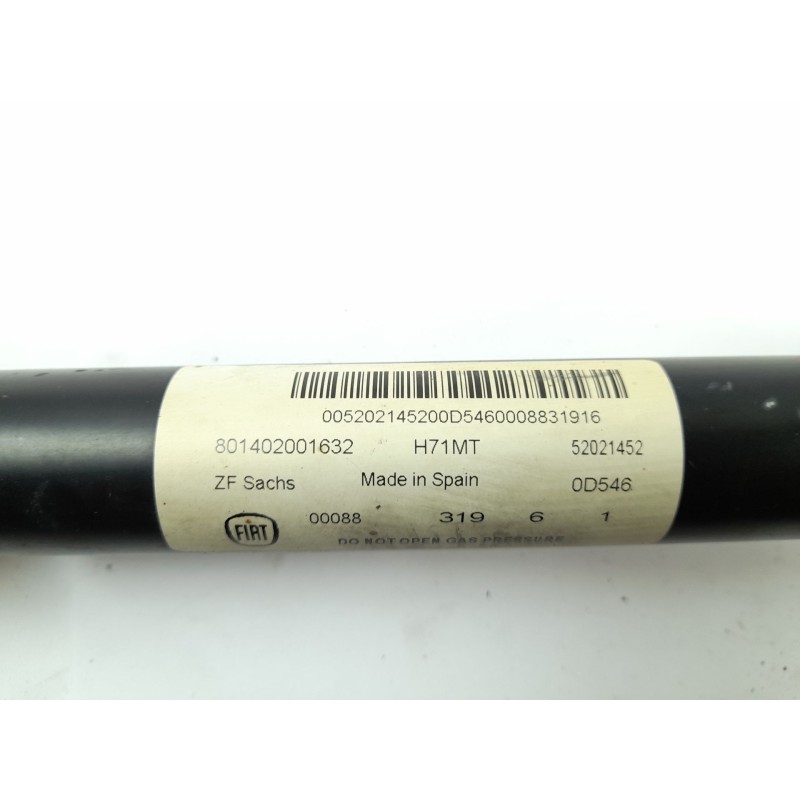 Recambio de amortiguador trasero izquierdo para fiat 500l (351_, 352_) 1.3 d multijet (199.lym11, 199.lym1a) referencia OEM IAM 