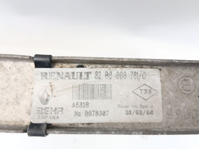 Recambio de intercooler para renault laguna ii (bg0/1_) 1.9 dci (bg08, bg0g) referencia OEM IAM 8200008761  