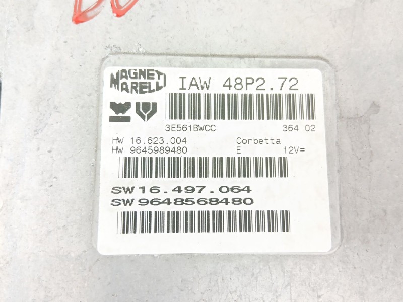 Recambio de centralita motor uce para citroën c3 1.1 vivace referencia OEM IAM 9645989480  