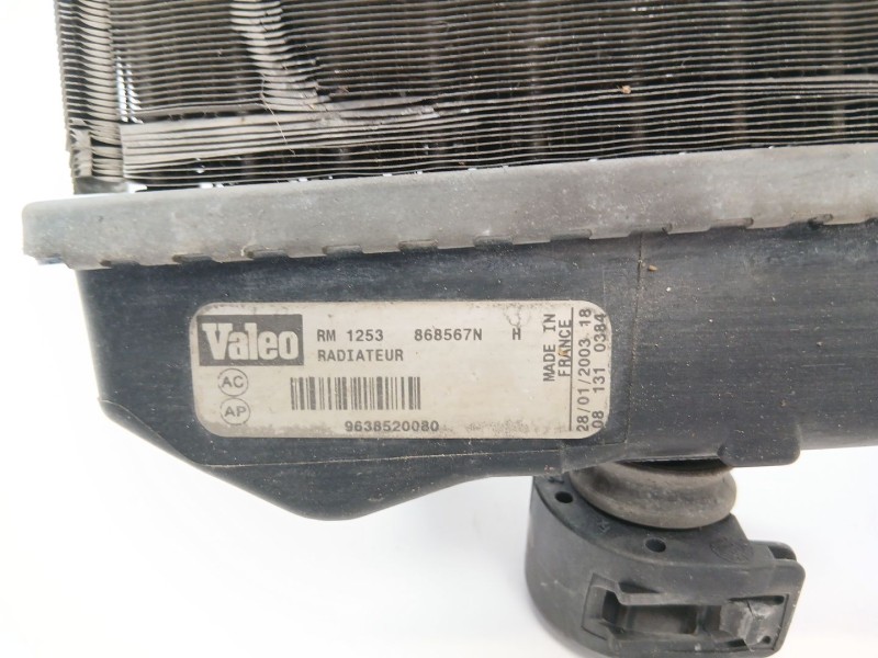 Recambio de radiador agua para citroën c3 1.1 vivace referencia OEM IAM 9638520080  
