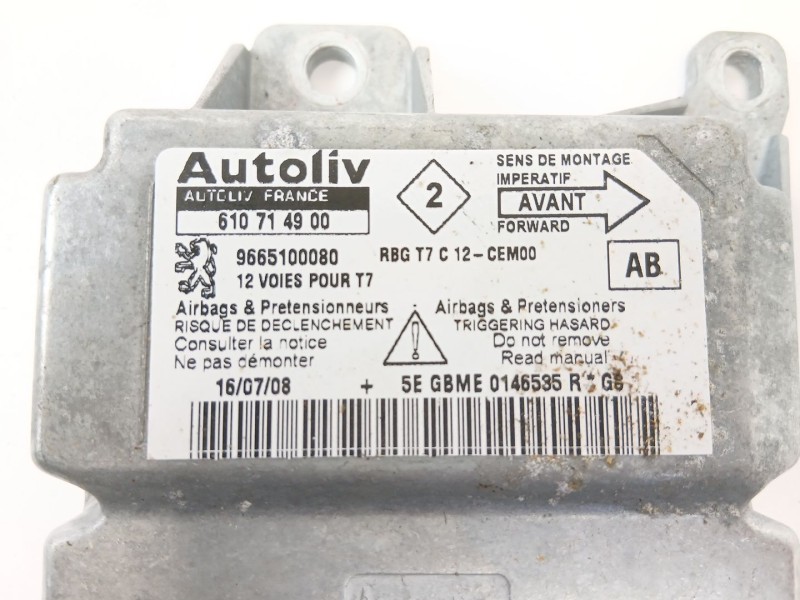 Recambio de centralita airbag para peugeot 308 sw i (4e_, 4h_) 1.6 16v referencia OEM IAM 610714900  