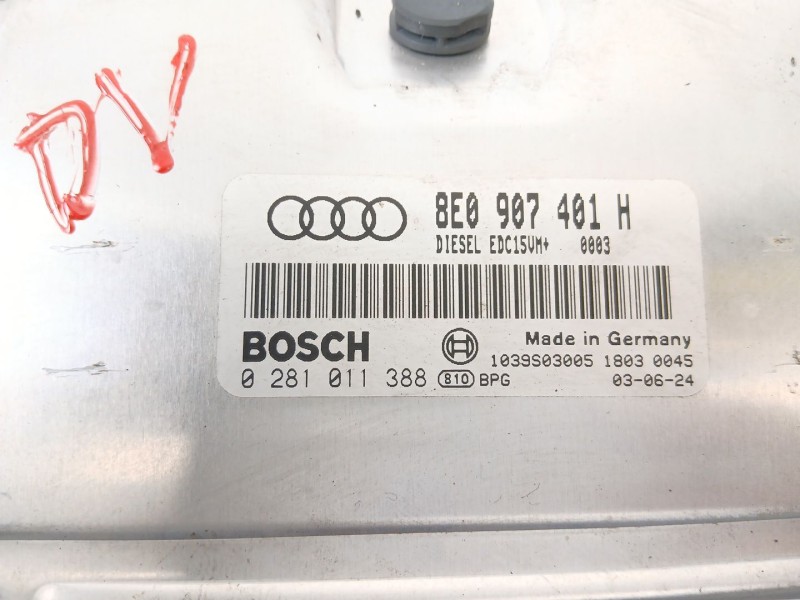 Recambio de centralita motor uce para audi a6 avant (4b5) 2.5 tdi referencia OEM IAM 8E0907401  