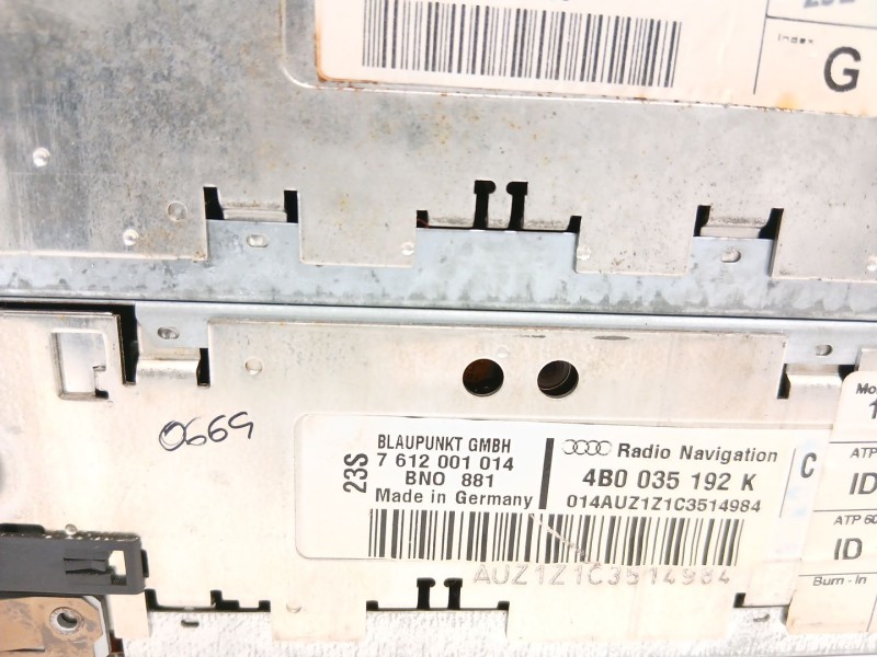Recambio de sistema navegacion gps para audi allroad quattro (4b5) 2.5 tdi (132kw) referencia OEM IAM 4B0035192  