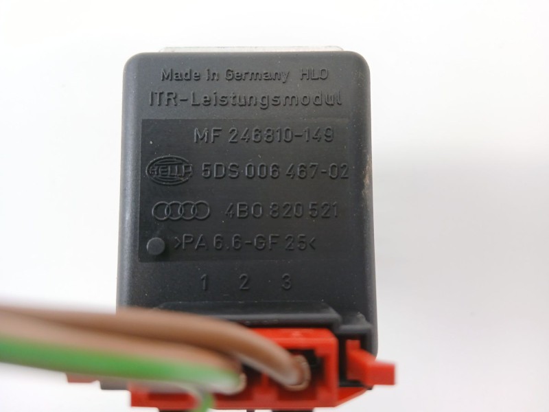 Recambio de resistencia calefaccion para audi allroad quattro (4b5) 2.5 tdi (132kw) referencia OEM IAM 4B0820521  