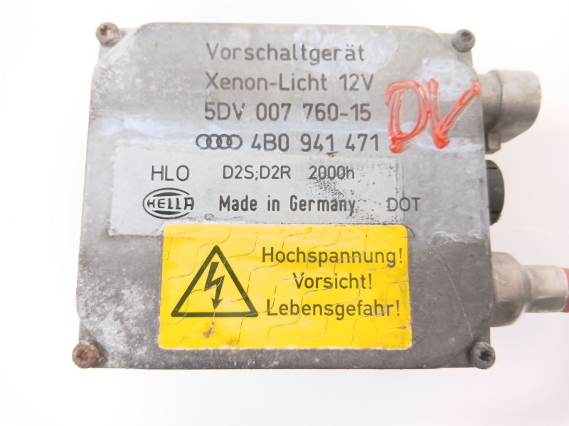 Recambio de centralita faros xenon para audi allroad quattro (4b5) 2.5 tdi (132kw) referencia OEM IAM 4B0941471  