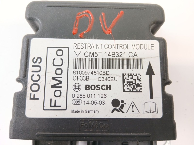 Recambio de centralita airbag para ford focus iii sedán 1.6 tdci referencia OEM IAM 0285011126  