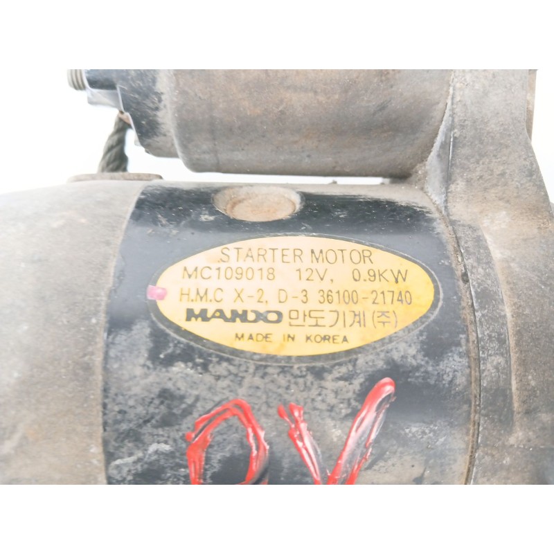 Recambio de motor arranque para hyundai accent i (x-3) 1.3 i 12v referencia OEM IAM MC109018  